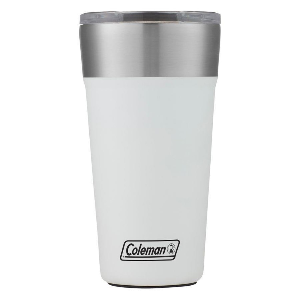 Imagem 2 do produto Kit de Copos Térmico Coleman com Tampa - 600ml - 2 Unds Branco/Preto