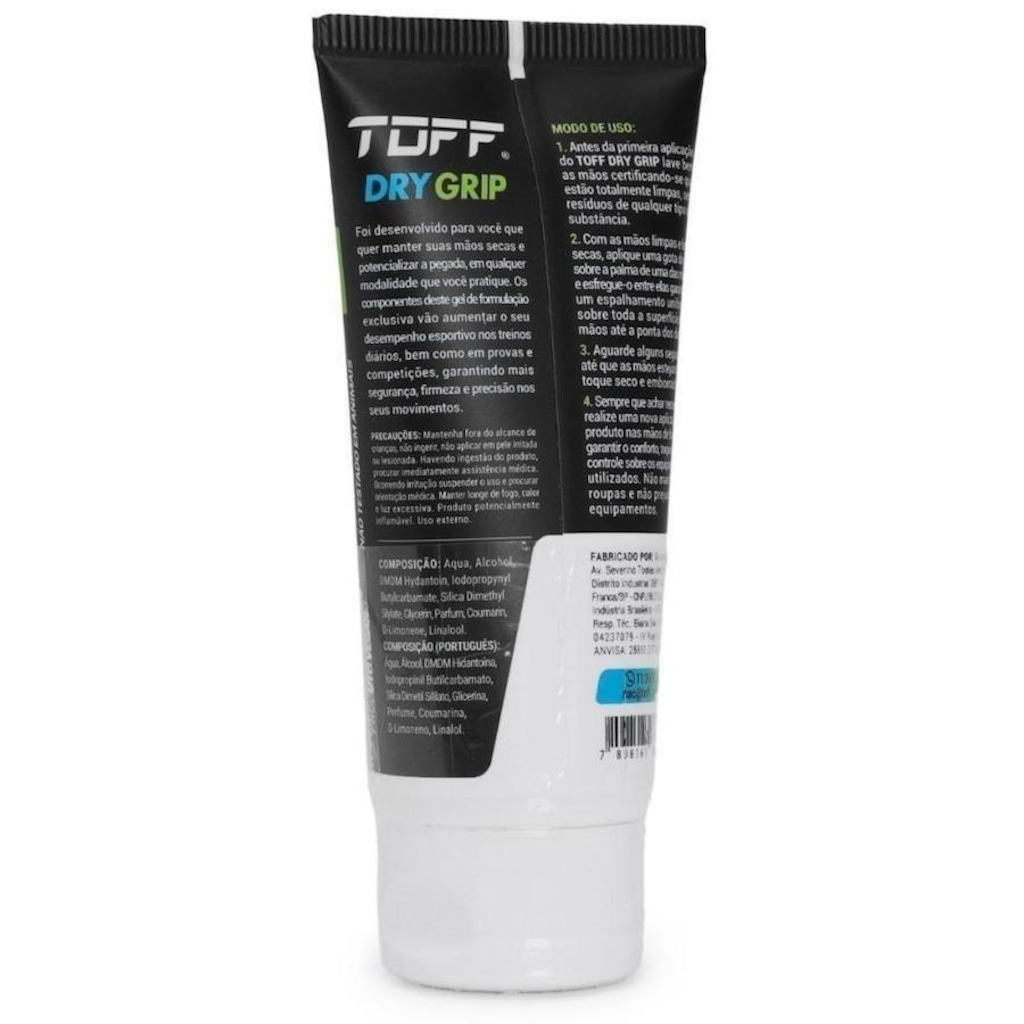 Imagem 4 do produto Toff Dry Grip Gel Secativo e Potencializador de Pegada para as Mãos