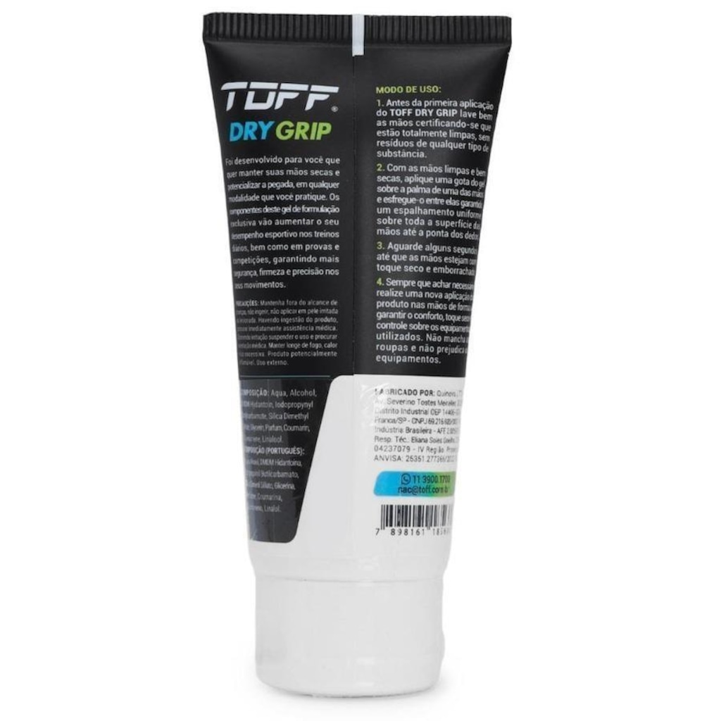 Imagem 5 do produto Toff Dry Grip Gel Secativo e Potencializador de Pegada para as Mãos