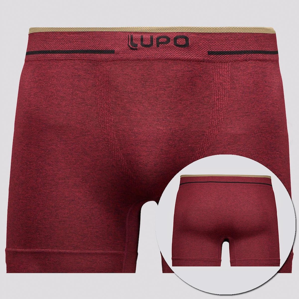 Imagem 5 do produto Kit Cueca Boxer Lupo Microfibra Sem Costura Sortidas - 4 unidades - Masculina