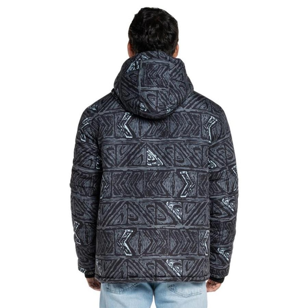 Imagem 3 do produto Jaqueta com Capuz Quiksilver Puff Heritage Black - Masculina