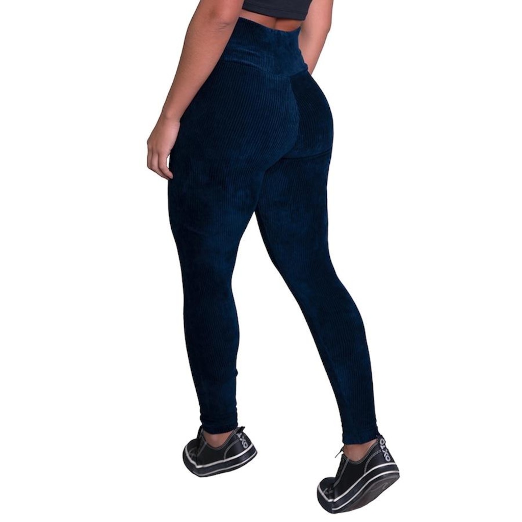 Imagem 2 do produto Calça Legging Mvb Modas Veludo Cotelê Cintura Alta - Feminina
