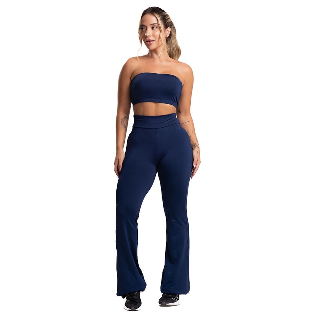 Imagem 3 do produto Calça Bailarina MVB Modas Flare Pantalona Suplex - Feminina