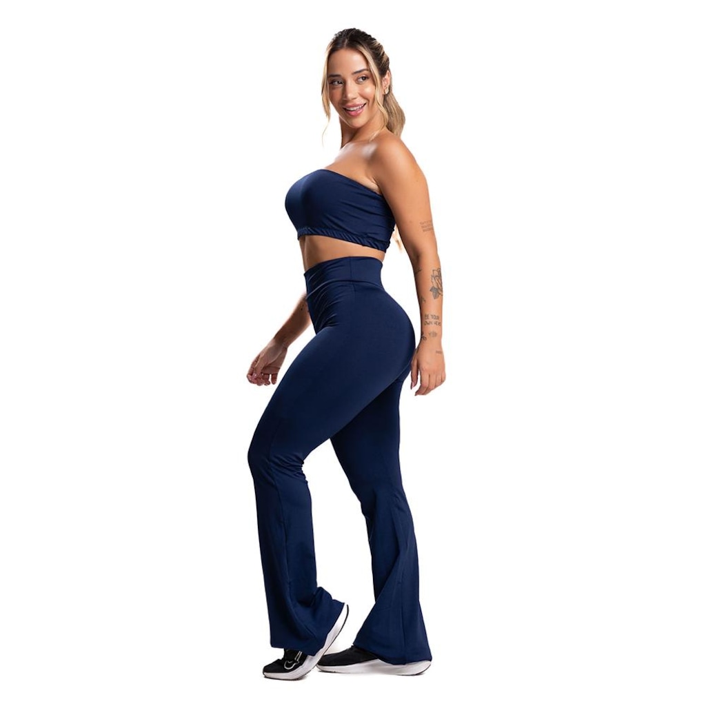 Imagem 4 do produto Calça Bailarina MVB Modas Flare Pantalona Suplex - Feminina