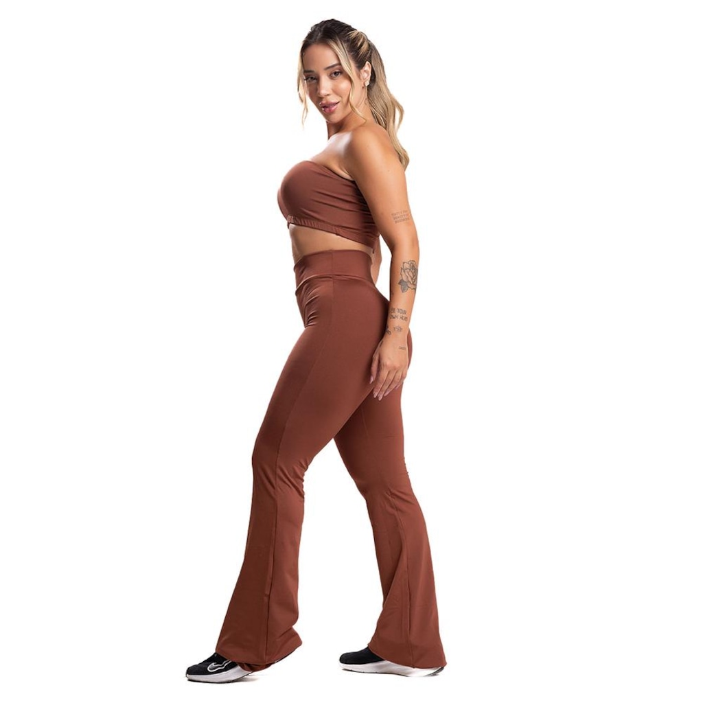 Imagem 4 do produto Calça Bailarina MVB Modas Flare Pantalona Suplex - Feminina