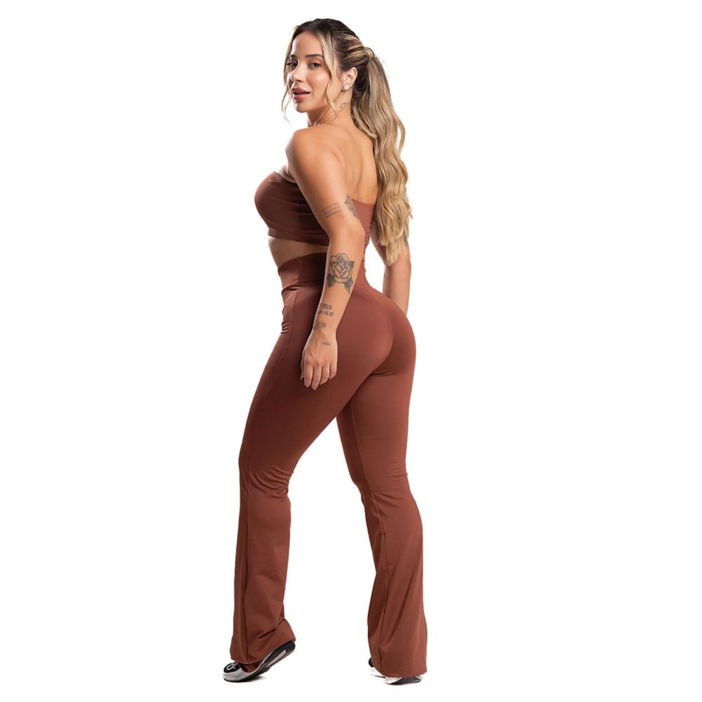 Imagem 5 do produto Calça Bailarina MVB Modas Flare Pantalona Suplex - Feminina