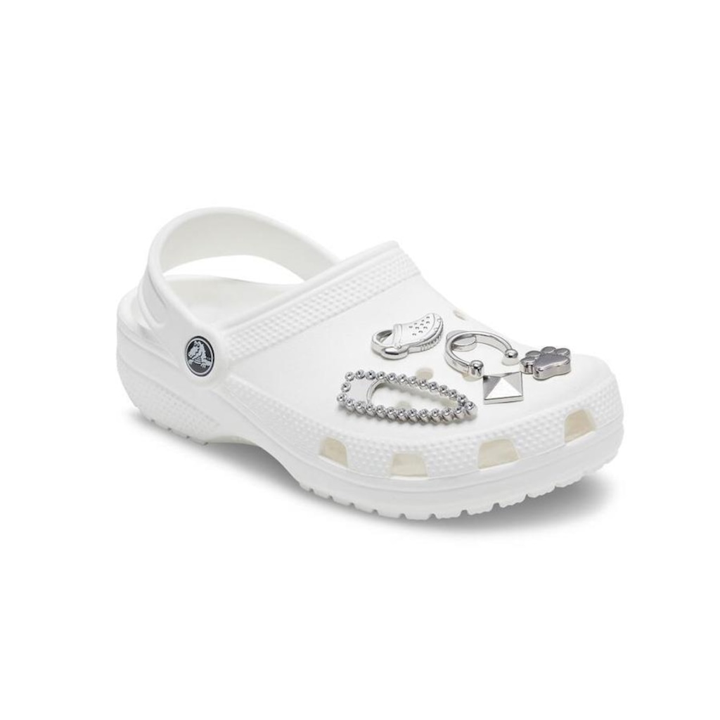 Imagem 2 do produto Jibbitz Crocs Silver Sport Elevado - 5 unidades