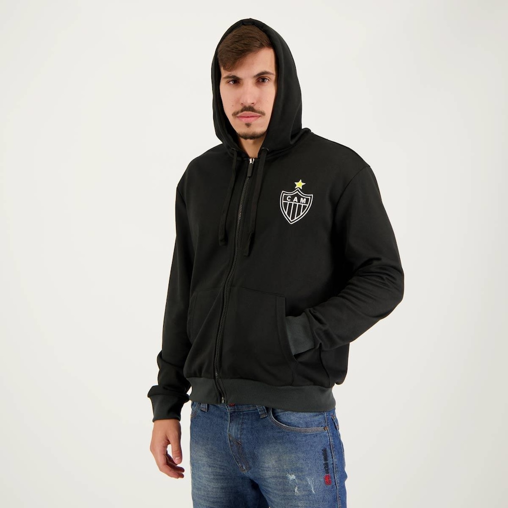Imagem 2 do produto Jaqueta com Capuz do Atlético Mineiro Portlet Futfanatics - Masculina