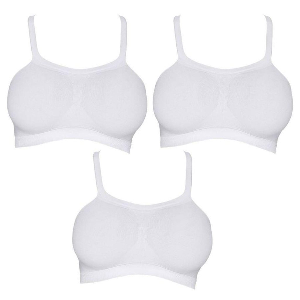Imagem 2 do produto Kit Sutiã Bandini Hanes sem Costura H299 - 3 unidades - Feminino