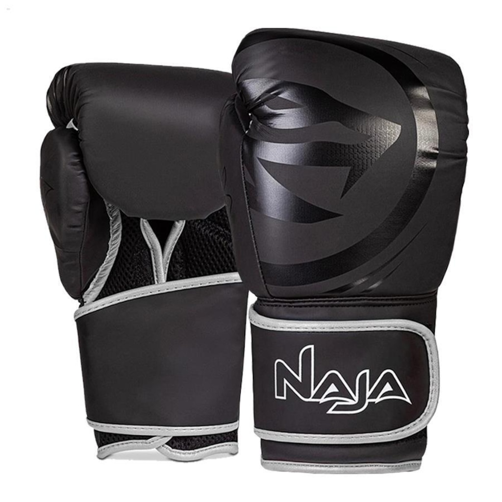 Imagem 2 do produto Kit Muay Thai Naja: Luvas Black Line + Bandagem + Bucal - Adulto