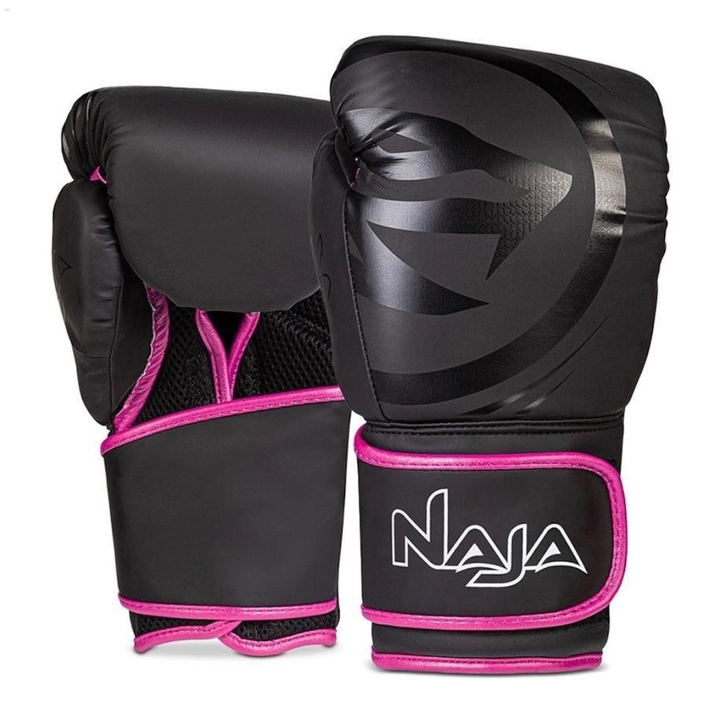 Imagem 2 do produto Kit Muay Thai Naja: Luvas Black Line + Bandagem + Bucal - Adulto
