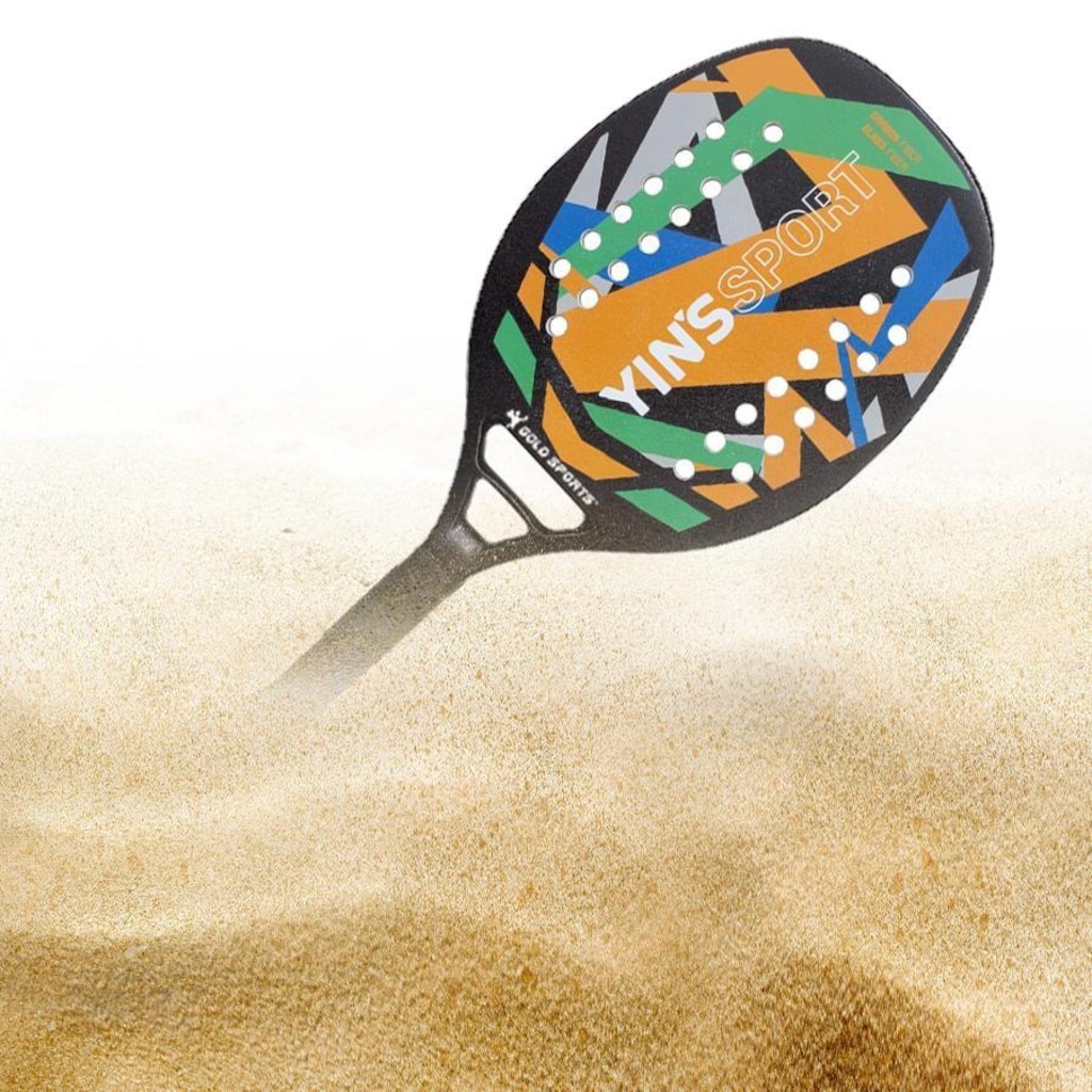Imagem 3 do produto Raquete Beach Tennis Gold Sports Yins Convoy carbon Pro Advance