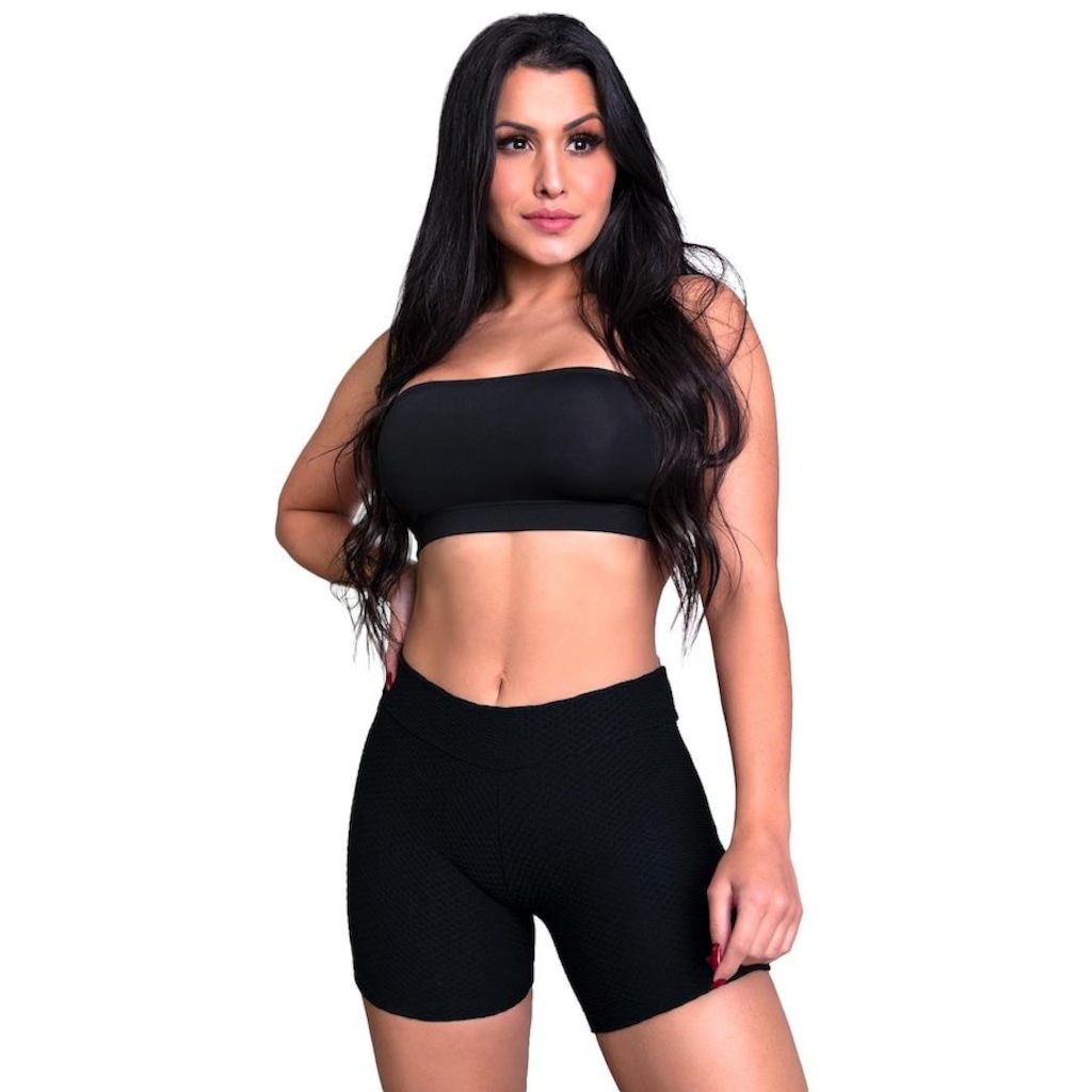 Imagem 2 do produto Shorts MVB Modas Textura Bolha - Feminino