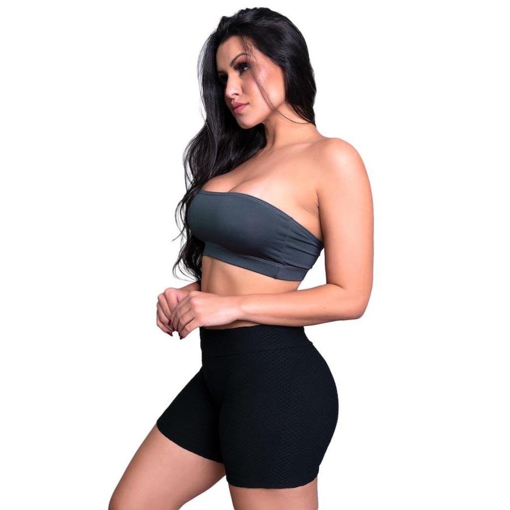 Imagem 3 do produto Shorts MVB Modas Textura Bolha - Feminino