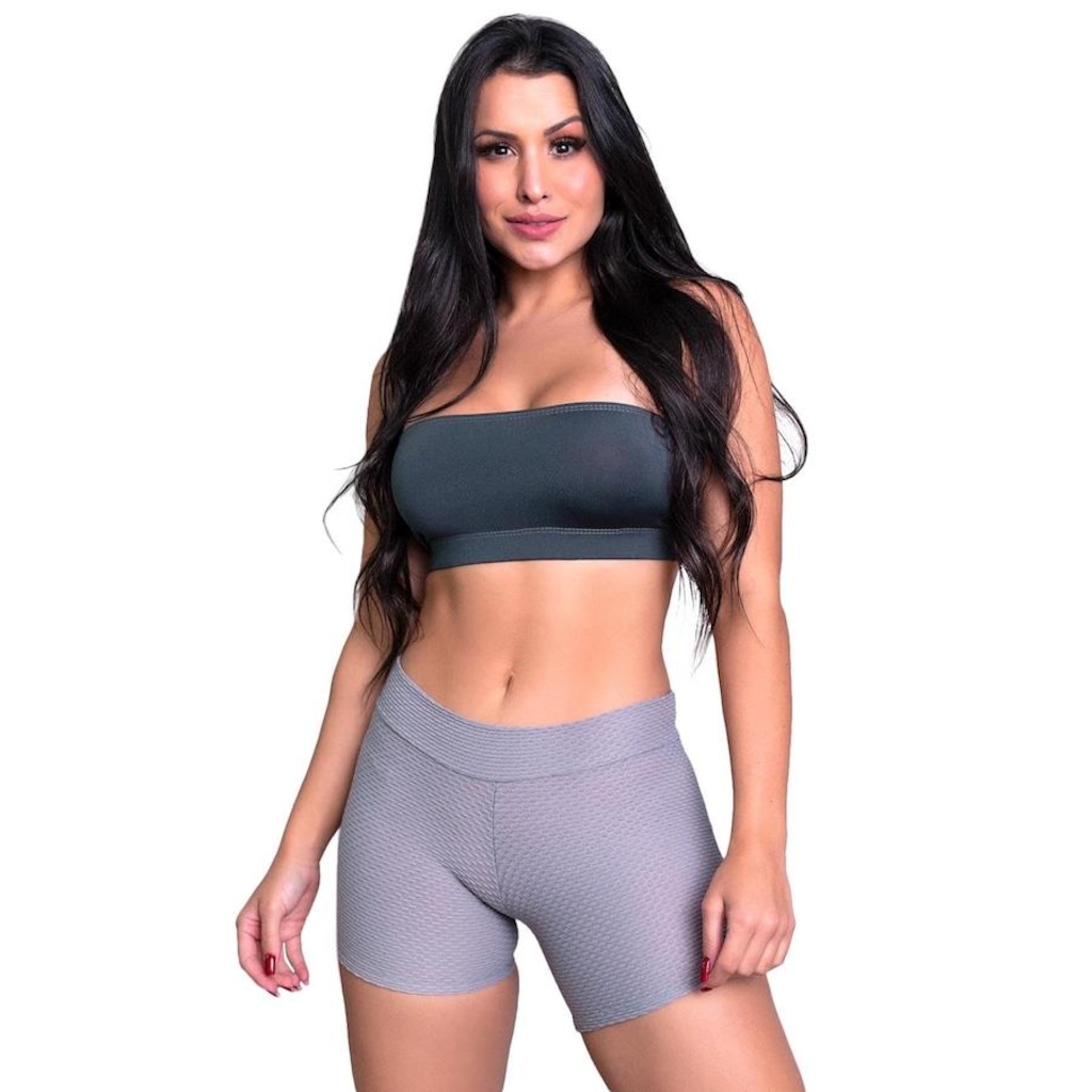 Imagem 2 do produto Shorts MVB Modas Textura Bolha - Feminino