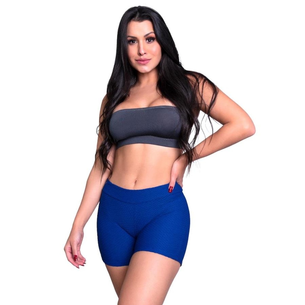 Imagem 2 do produto Shorts MVB Modas Textura Bolha - Feminino