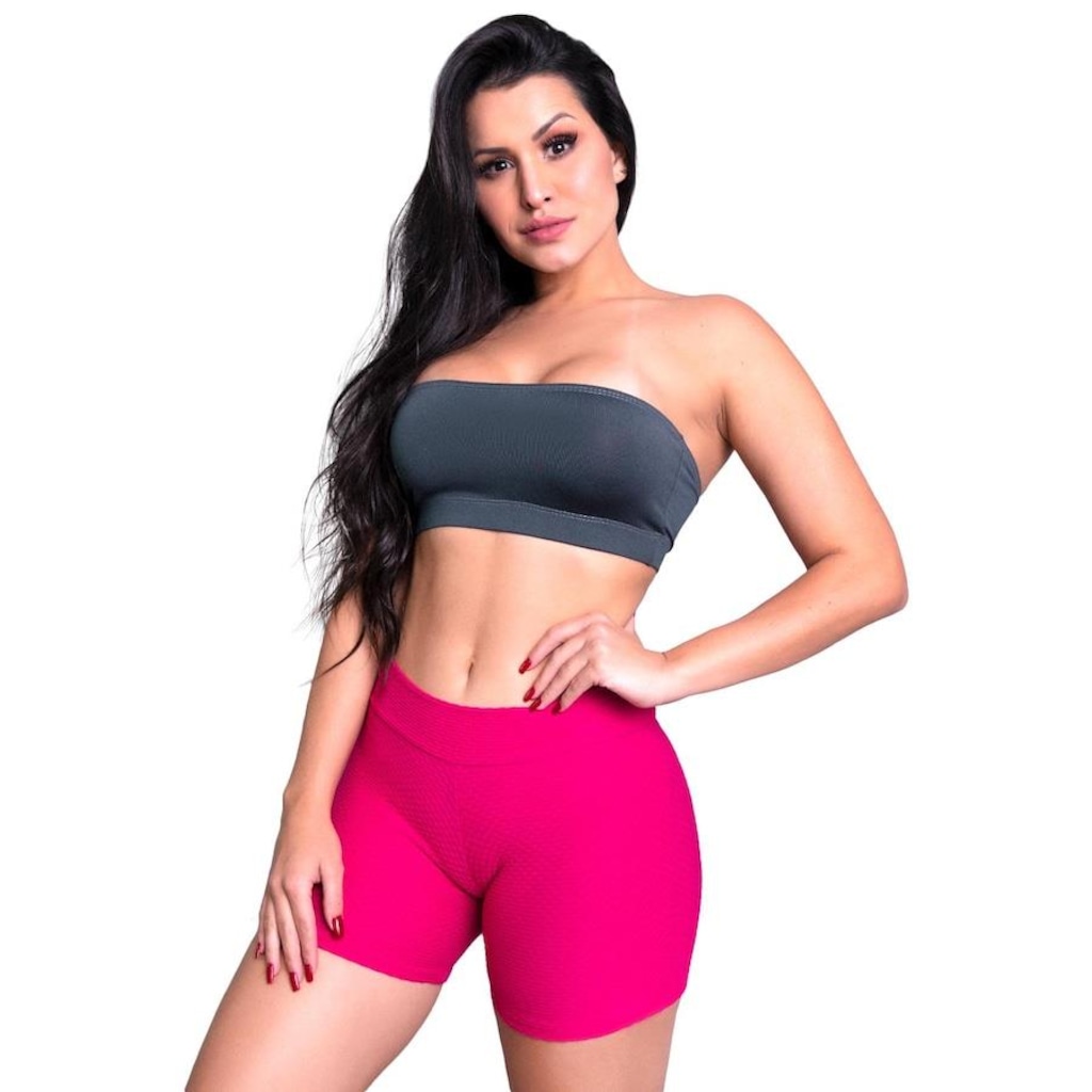 Imagem 3 do produto Shorts MVB Modas Textura Bolha - Feminino