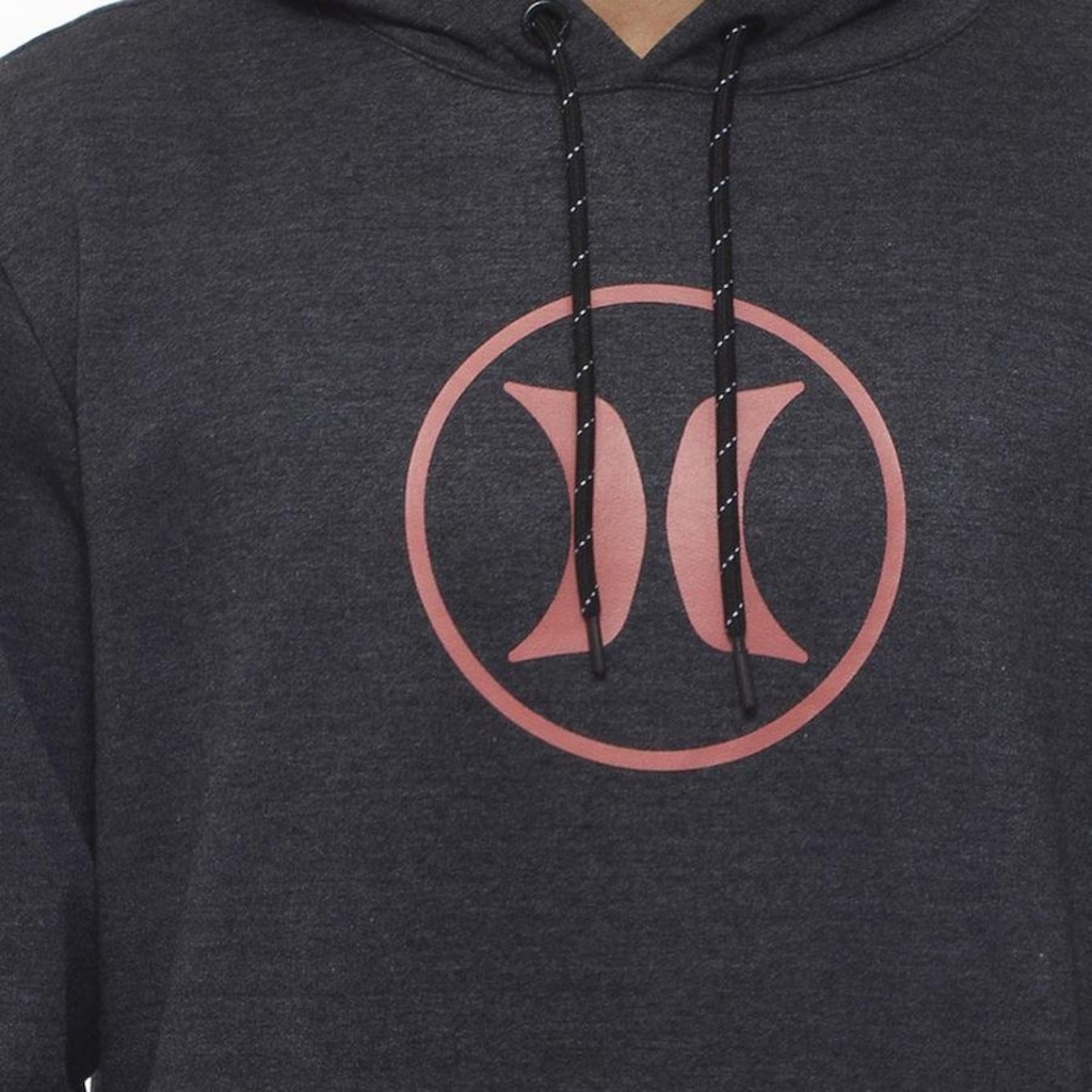 Imagem 2 do produto Blusão de Moletom Com Capuz Hurley Canguru Circle Icon - Masculino