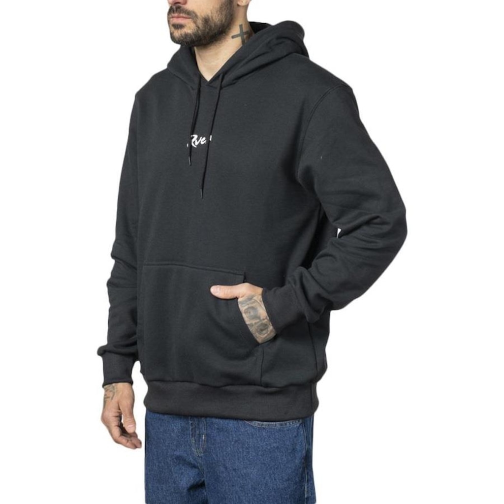 Imagem 3 do produto Blusão de Moletom com Capuz RVCA Canguru Muji - Masculino