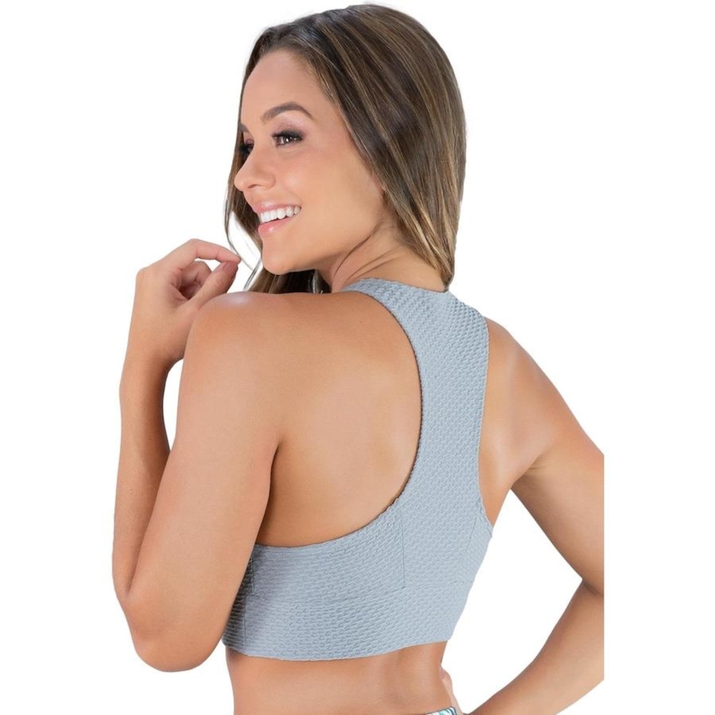 Imagem 2 do produto Top Fitness MVB Modas Tecido Bolha - Feminino