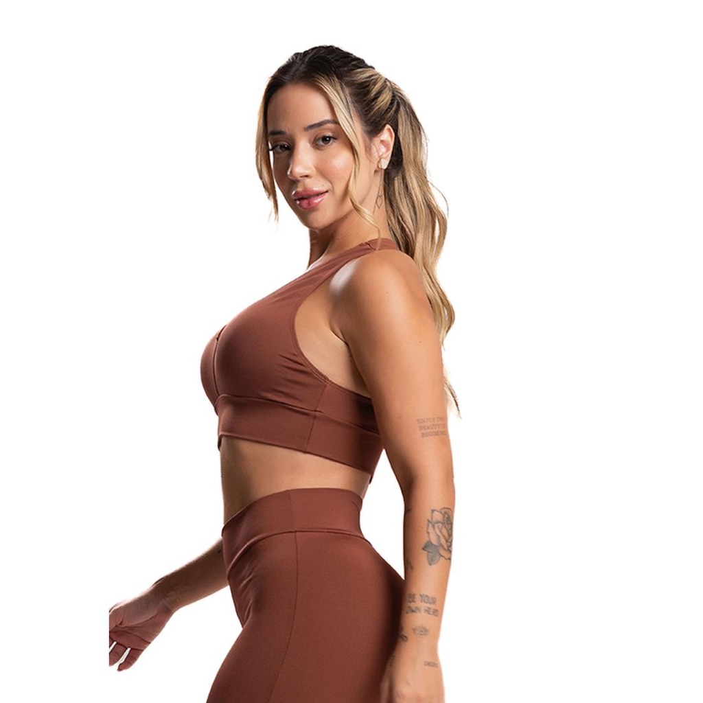 Imagem 2 do produto Top Nadador Com Bojo Suplex Fitness Mvb Modas - Feminino