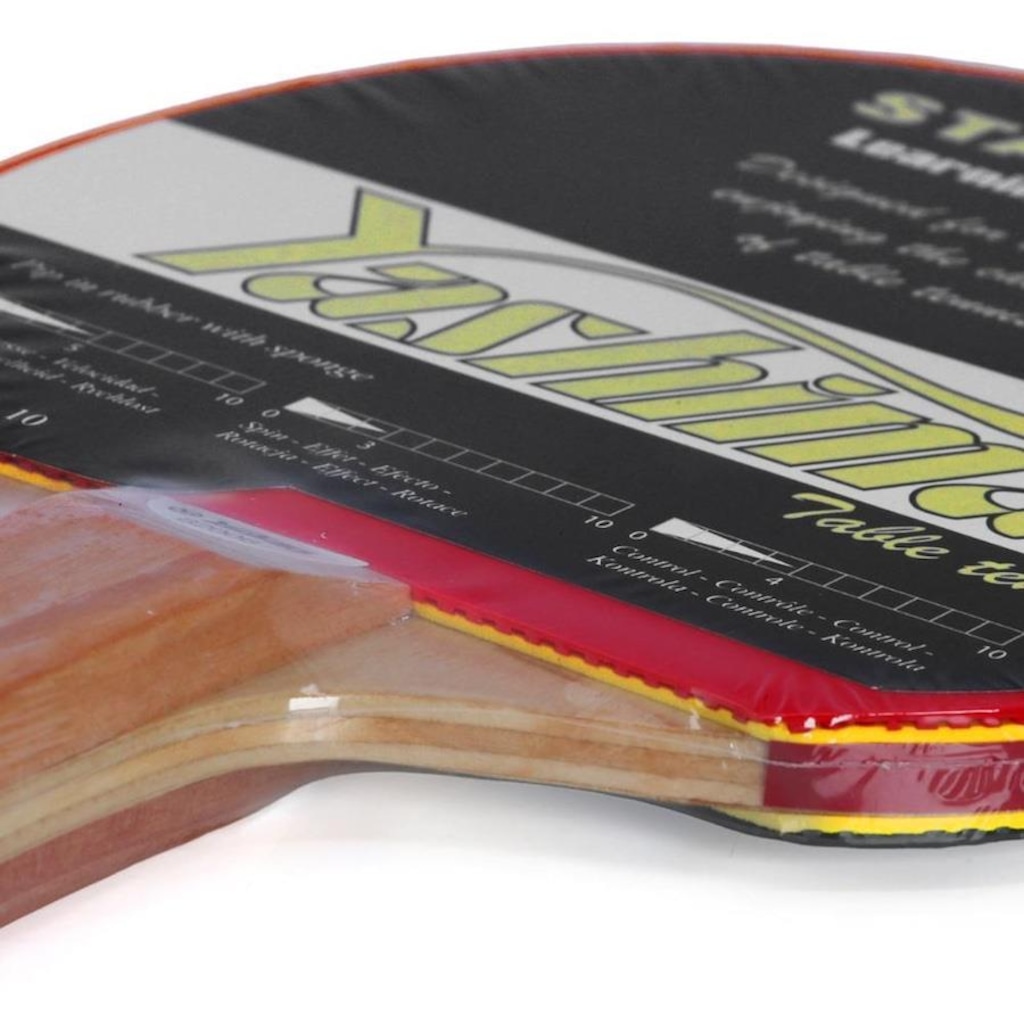 Imagem 2 do produto Raquete de Tênis de Mesa Yashima 82006 Clássica Borracha Lisa com Esponja