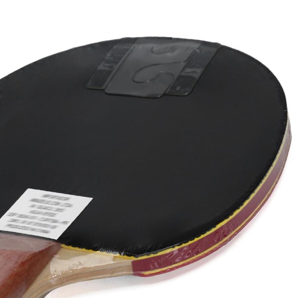 Imagem 4 do produto Raquete de Tênis de Mesa Yashima 82006 Clássica Borracha Lisa com Esponja