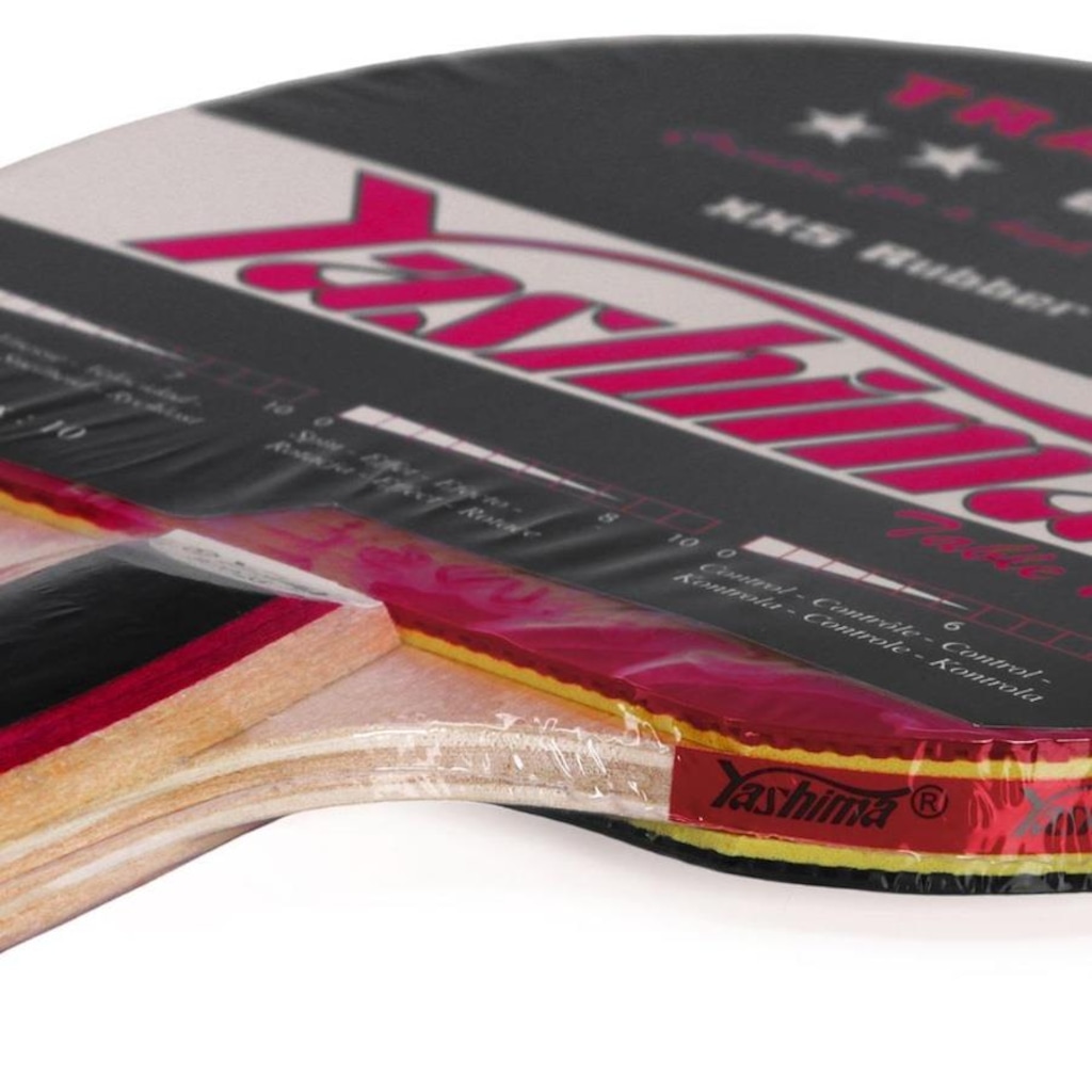 Imagem 3 do produto Raquete de Tênis de Mesa Yashima ITTF 82028 Clássica 2 Estrelas Borracha Lisa XX5 com Esponja