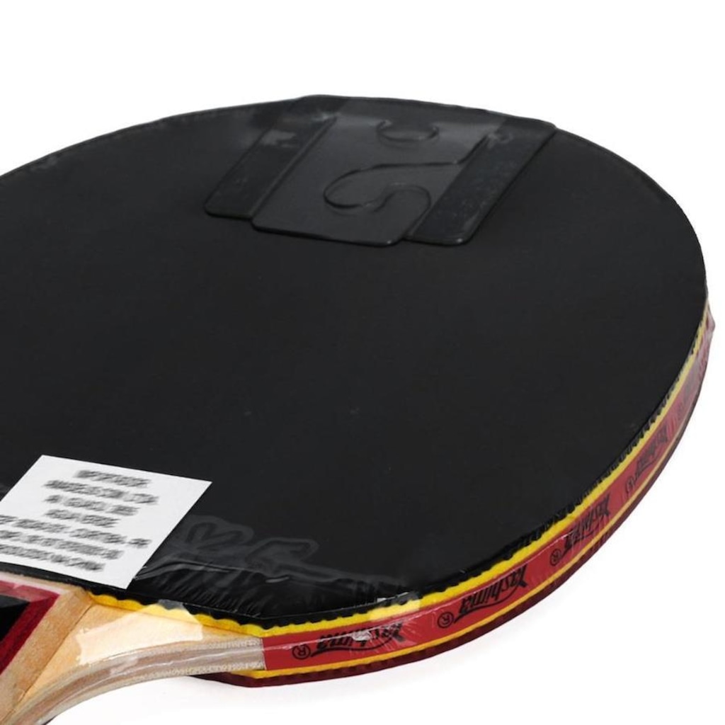 Imagem 5 do produto Raquete de Tênis de Mesa Yashima ITTF 82028 Clássica 2 Estrelas Borracha Lisa XX5 com Esponja