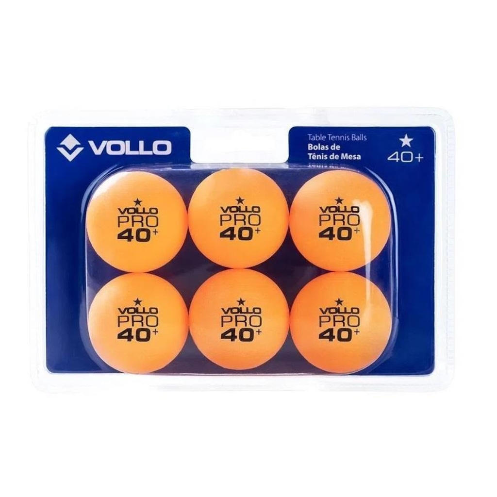 Imagem 2 do produto Bola de Tênis de Mesa Vollo 1 Estrela - 6 Unidades
