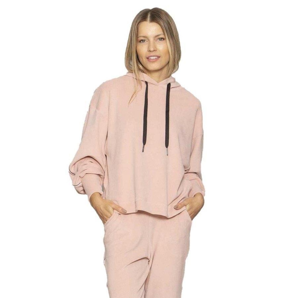 Imagem 2 do produto Blusão com Capuz Run More Fleece - Feminino