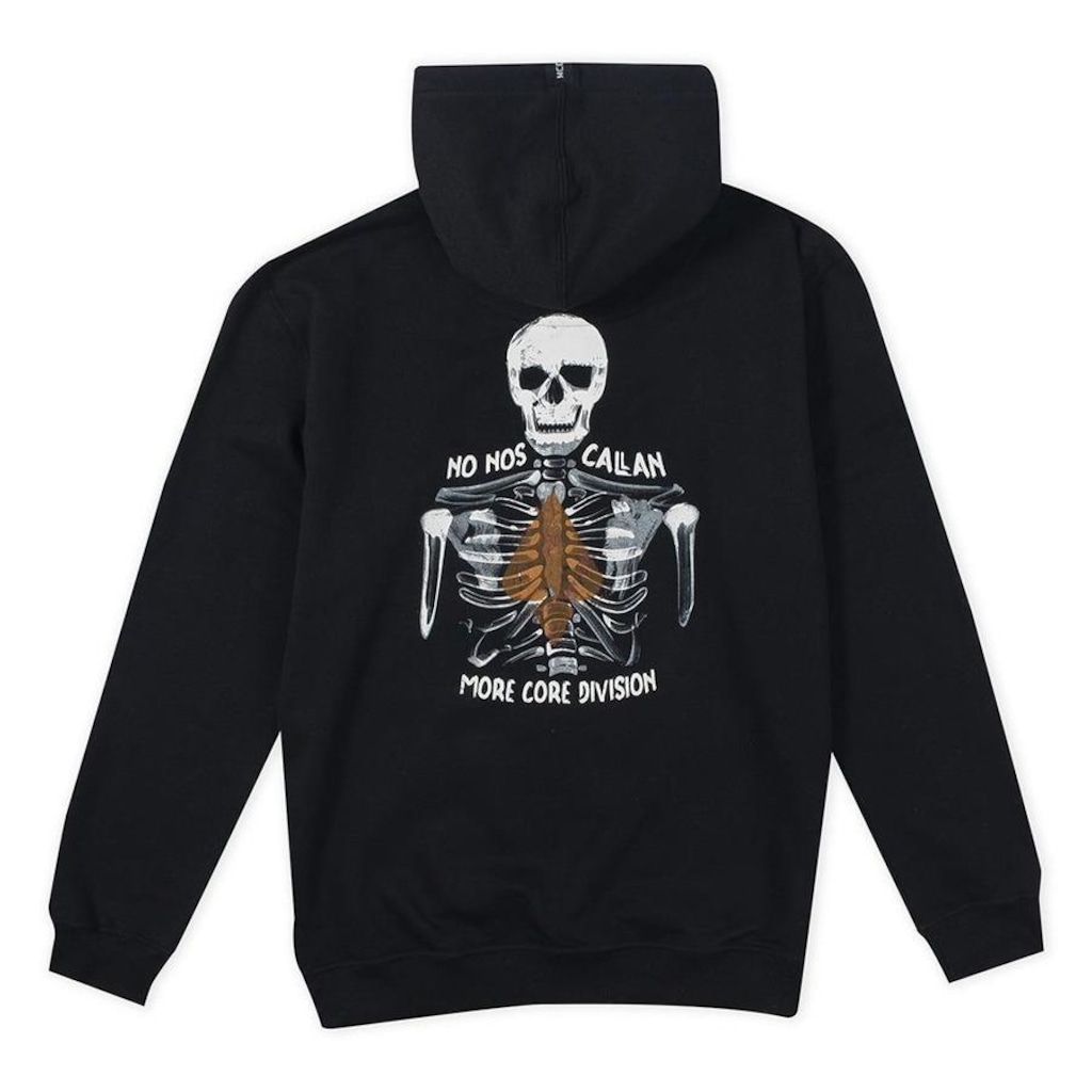 Imagem 2 do produto Blusão de Moletom com Capuz MCD Canguru Calavera WT23 - Masculino