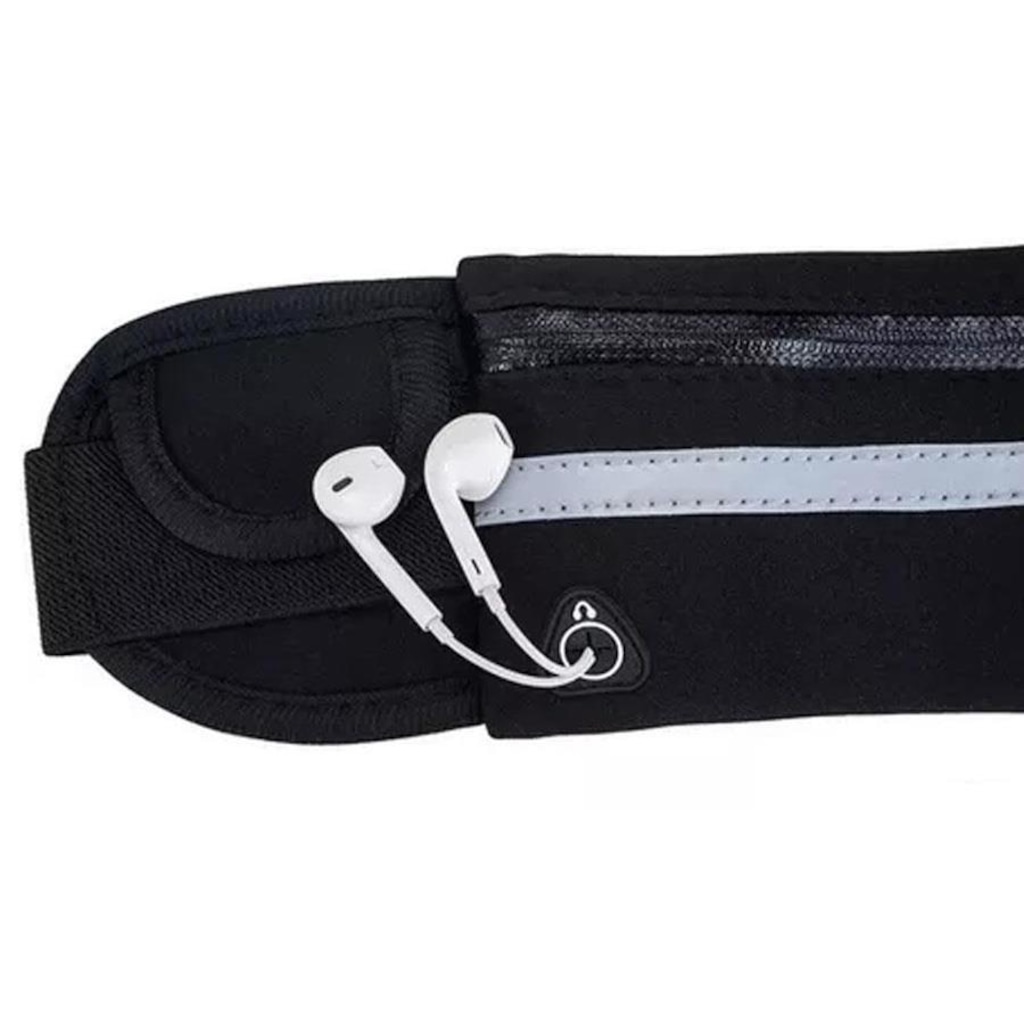 Imagem 3 do produto Pochete Dk Fitness Preta Corrida Porta Celular