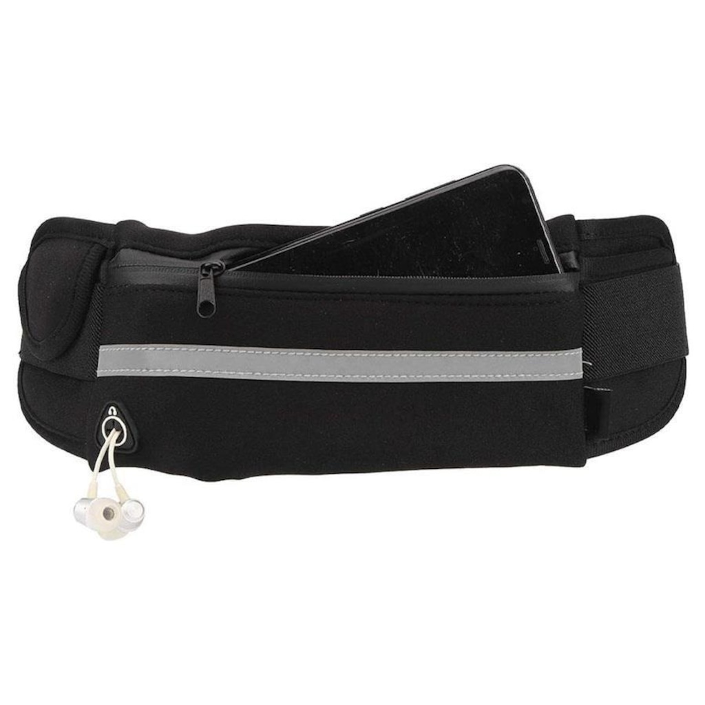 Imagem 4 do produto Pochete Dk Fitness Preta Corrida Porta Celular
