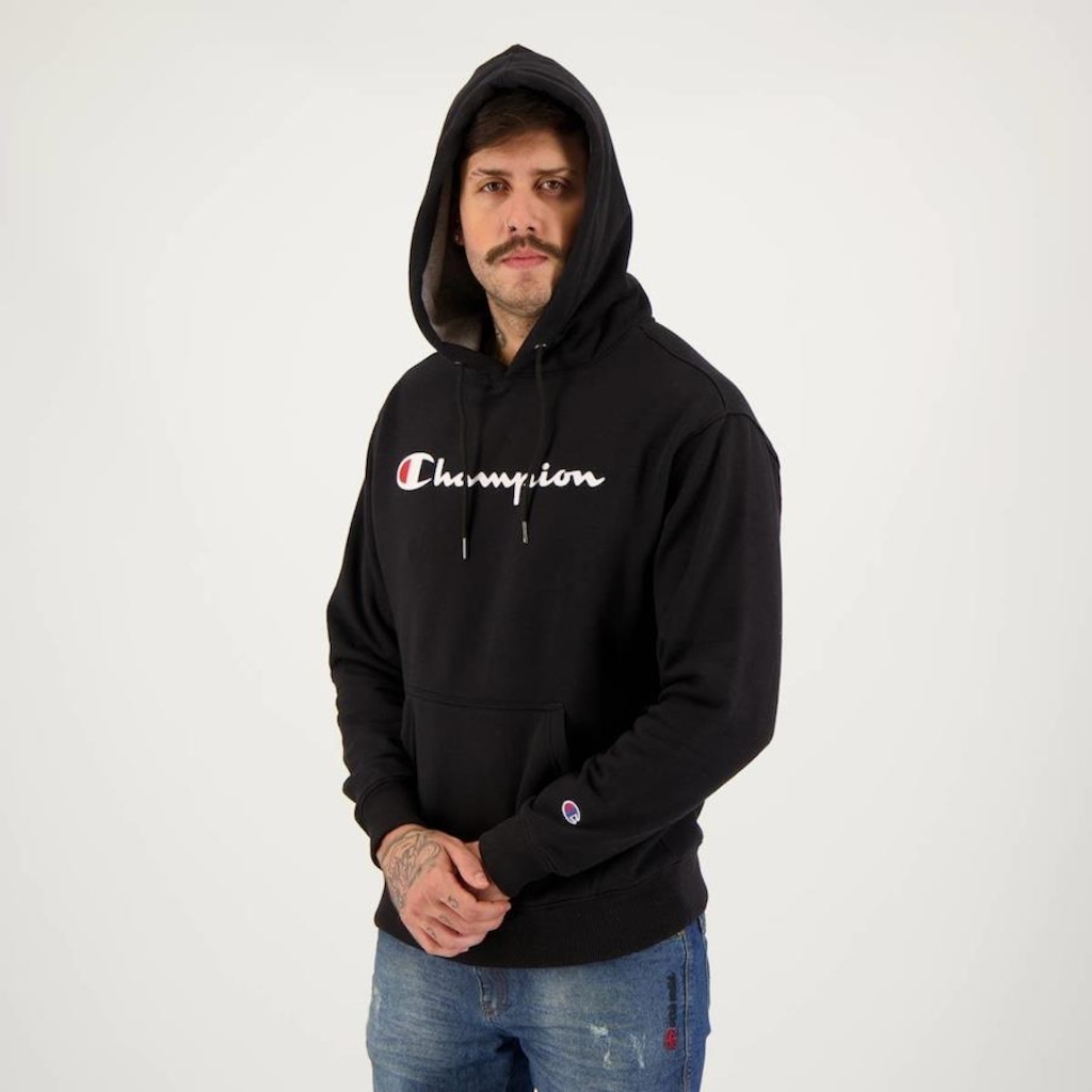 Imagem 2 do produto Blusão de Moletom com Capuz Champion Contour Logo - Masculina
