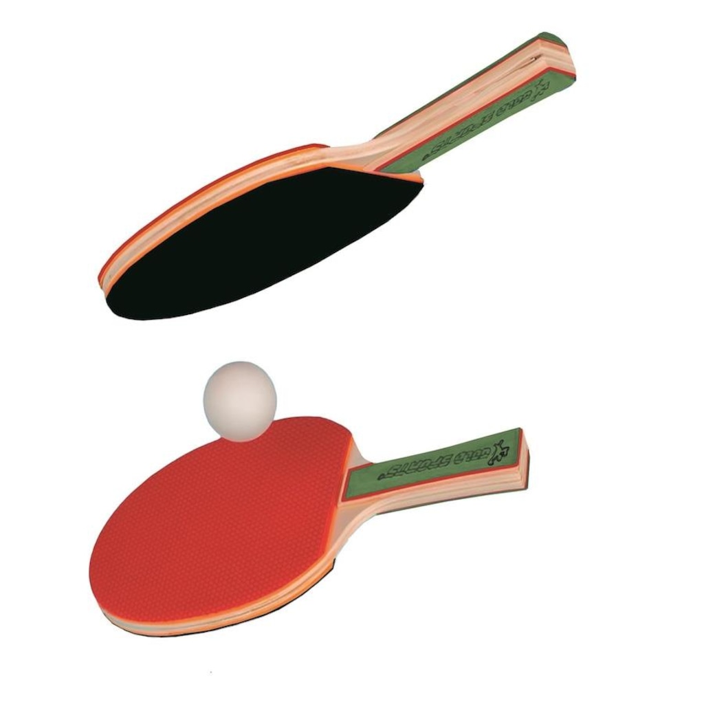 Imagem 2 do produto Kit Tênis de Mesa Gold Sports Advance : 2 Raquetes + 3 Bolas + Rede +Suporte