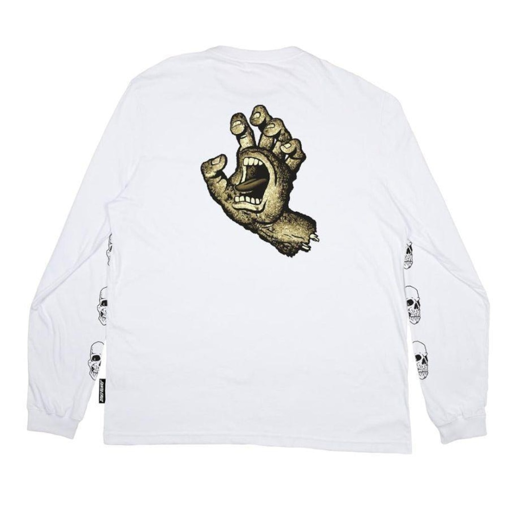 Imagem 2 do produto Camiseta Santa Cruz Manga Longa Street Creep Hand - Masculina