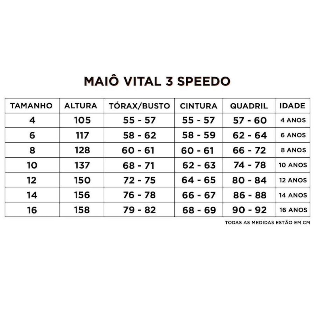 Imagem 5 do produto Maiô de Natação Speedo Vital 3 Juvenil - Infantil