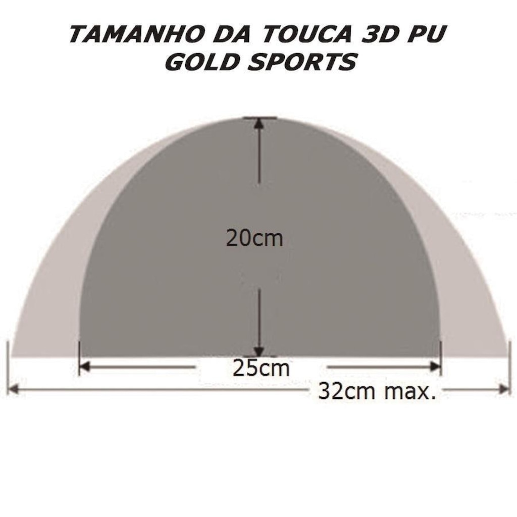 Imagem 4 do produto Touca de Natação Gold Sports 3D - Adulto