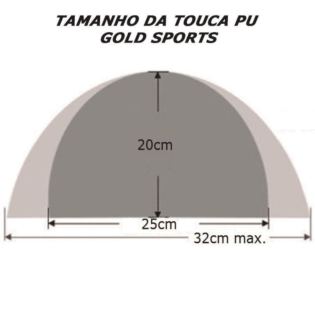Imagem 4 do produto Touca de Natação Gold Sports 3D - Adulto