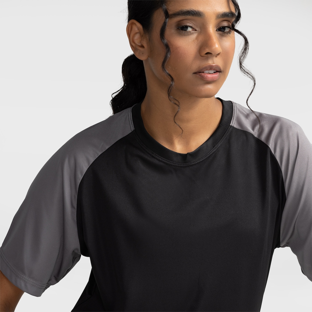 Imagem 4 do produto Camiseta de Treino Whats Wear Raglan Dry Fit Proteção Solar Uv - Feminina