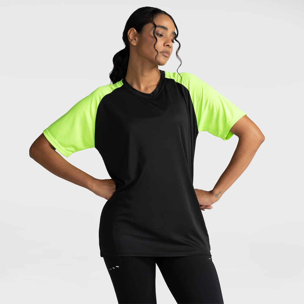 Imagem 2 do produto Camiseta de Treino Whats Wear Raglan Dry Fit Proteção Solar Uv - Feminina