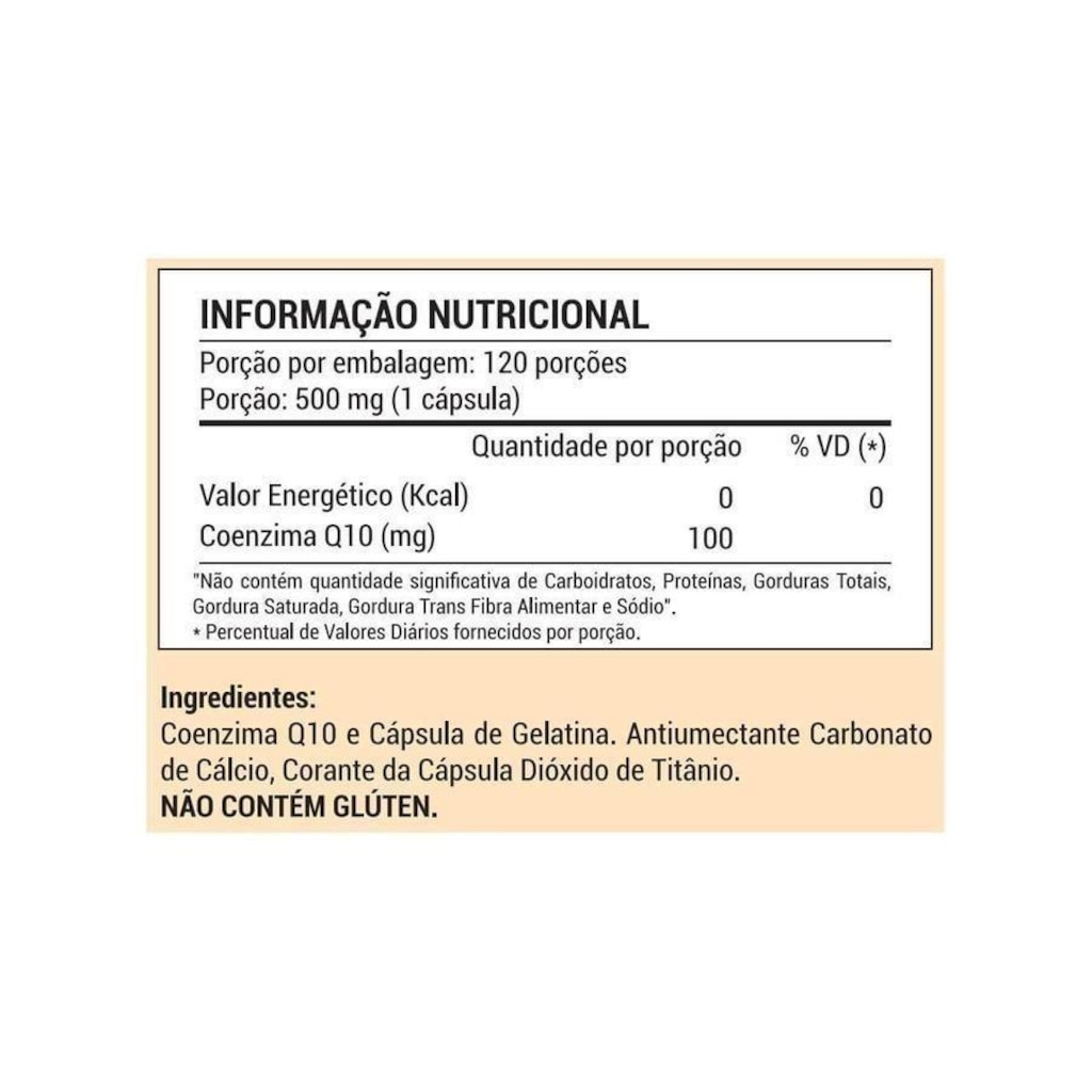 Imagem 2 do produto Coenzima Q10 Generic Labs - 120 Cápsulas