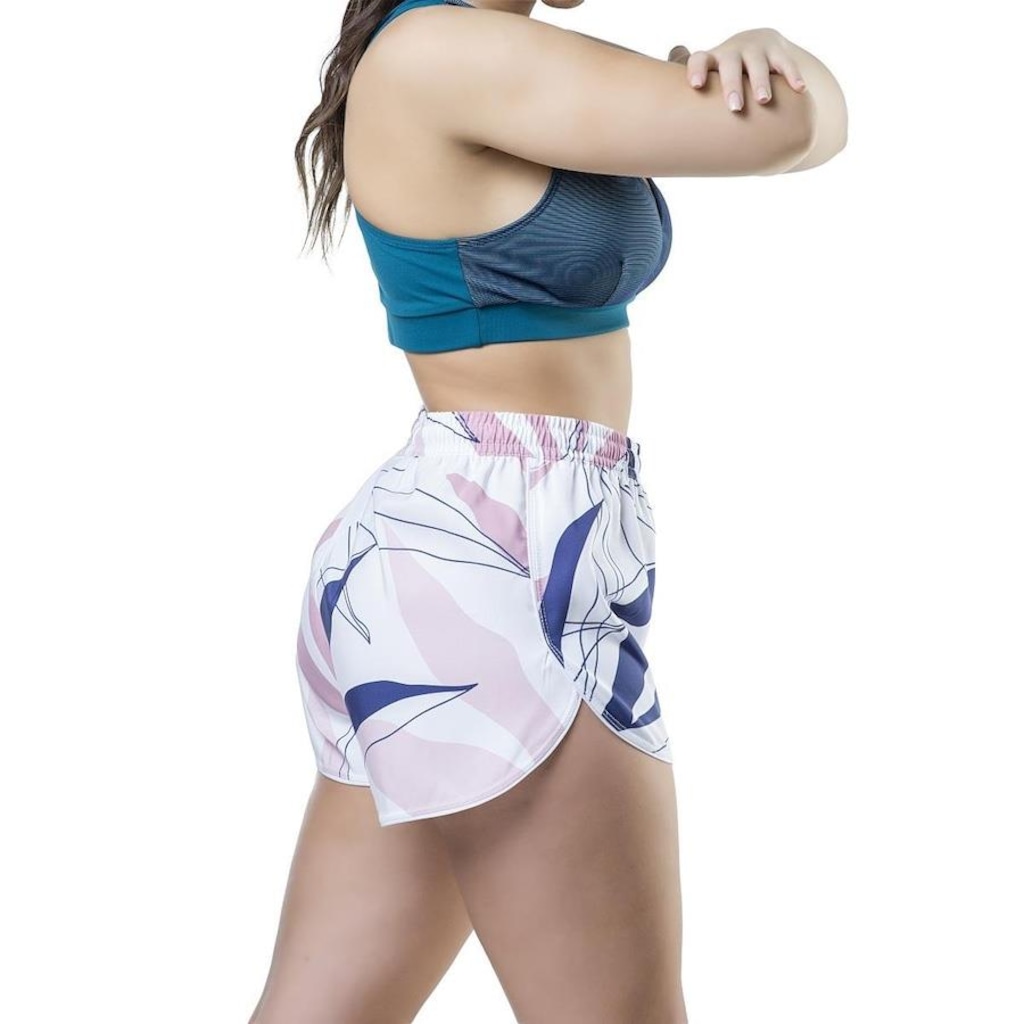 Imagem 4 do produto Shorts Elite Microfibra Em Estampa Digital - Feminino