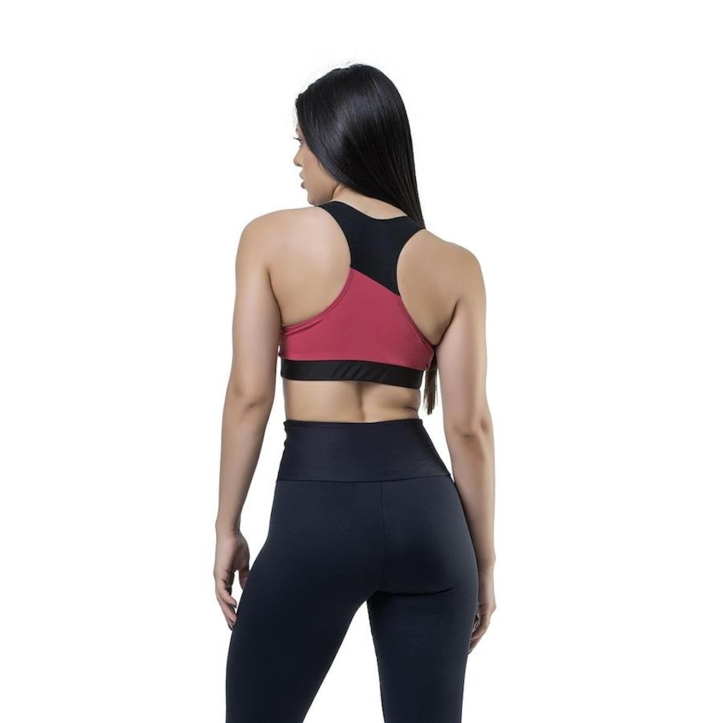 Imagem 2 do produto Top Fitness com Bojo Elite Recorte Premium UV50+ - Feminino