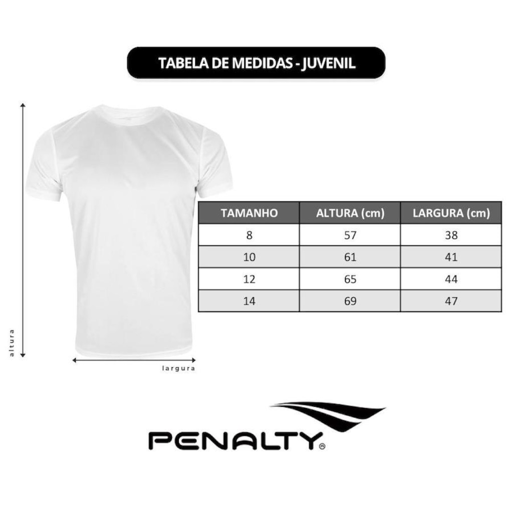 Imagem 3 do produto Camiseta Penalty Manga Curta X - Juvenil