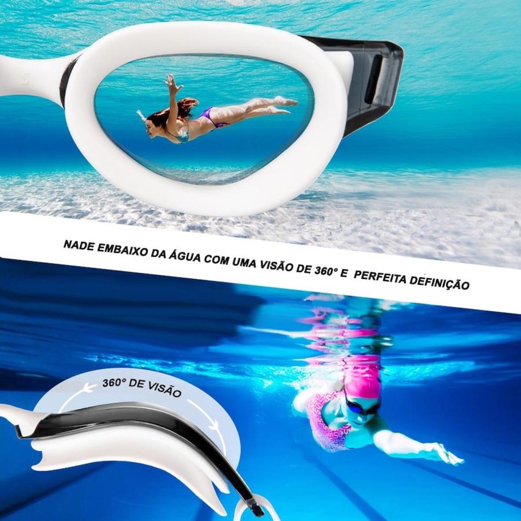 Imagem 5 do produto Óculos de Natação Gold Sports Snake Pro Performance 5.0 - Adulto