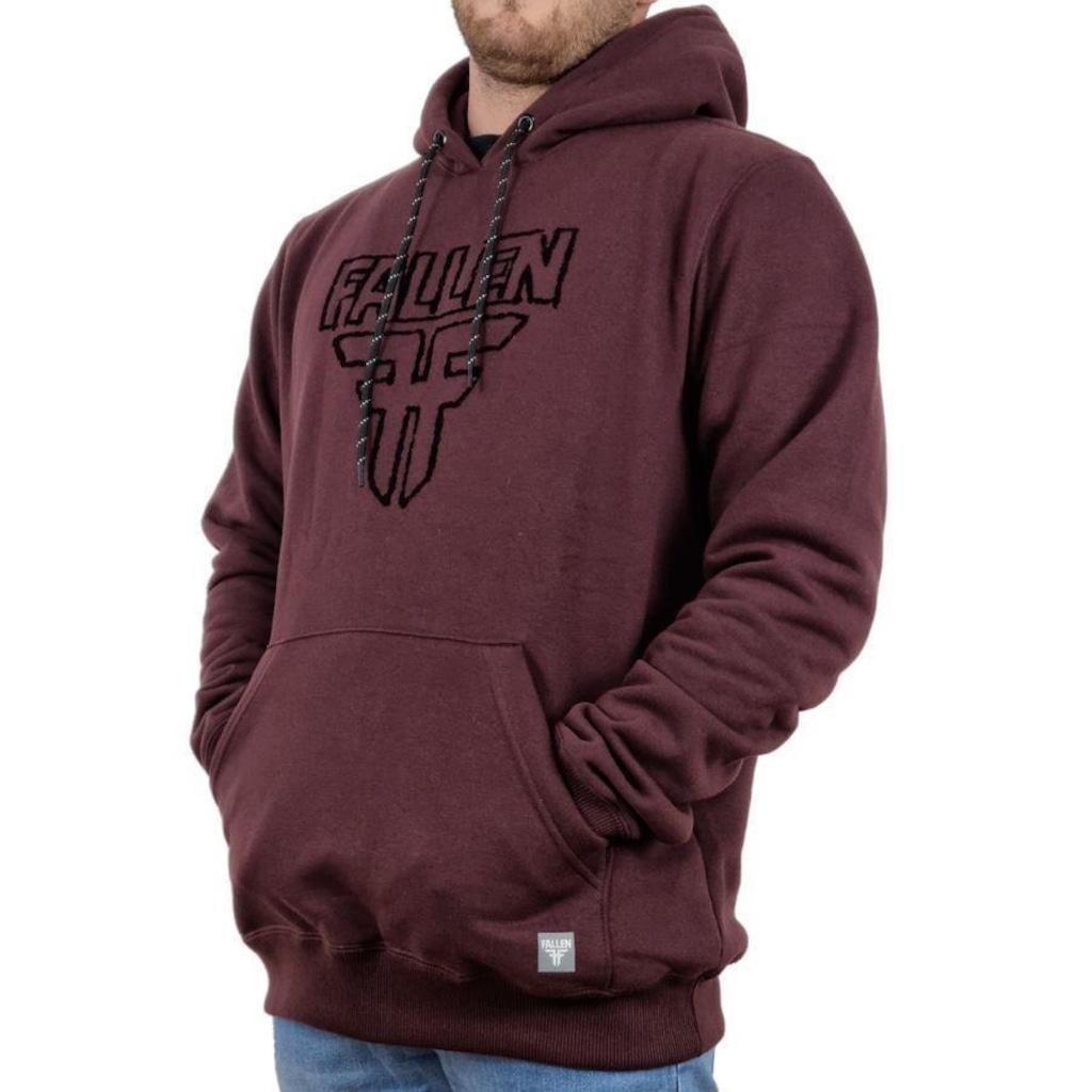 Imagem 3 do produto Blusão de Moletom com Capuz Fallen Flocado - Masculino