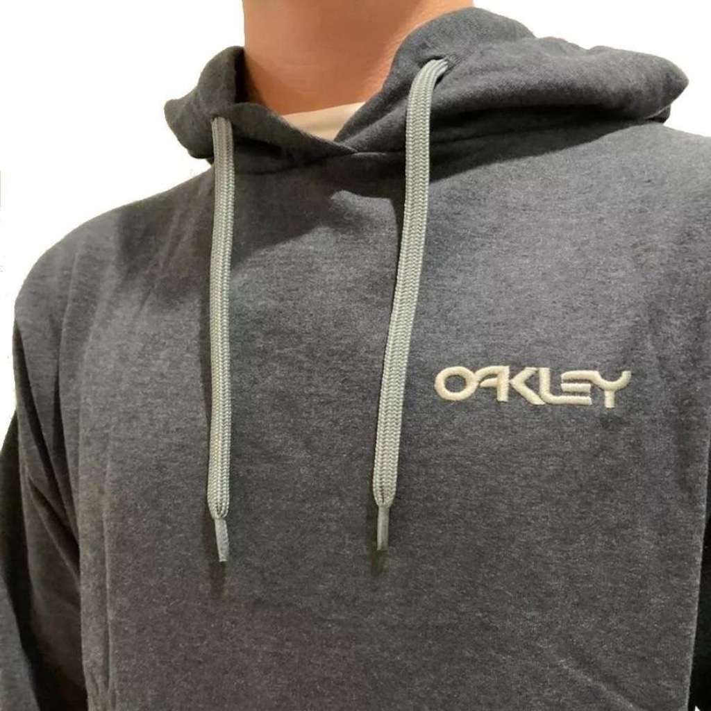 Imagem 3 do produto Blusão de Moletom com Capuz Oakley Canguru Oversized - Masculino
