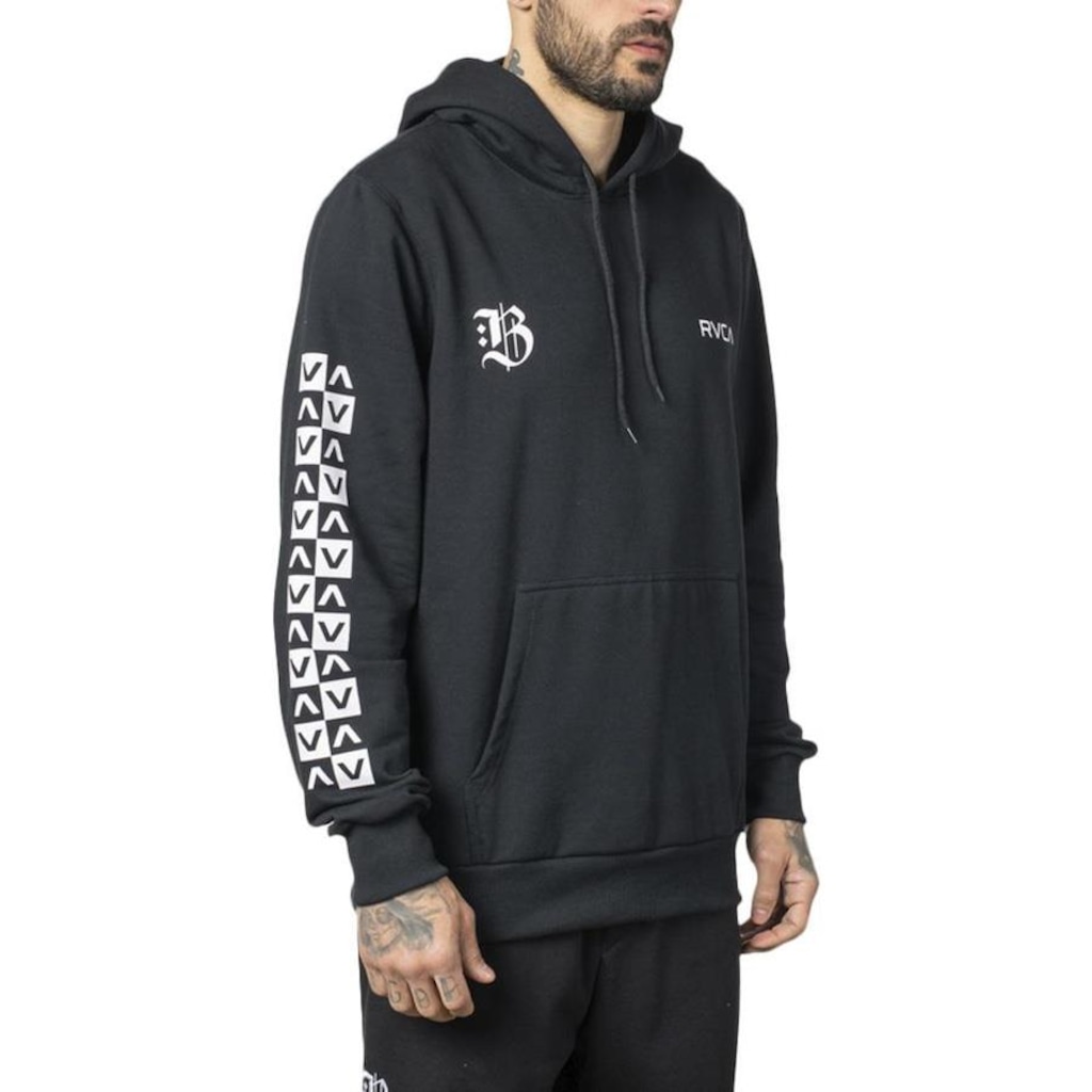 Imagem 3 do produto Blusão de Moletom com Capuz RVCA Canguru Barron - Masculino